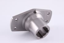 Supercharger rotor flange - 4 key ways