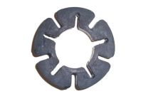 Rubber drive coupling for supercharger