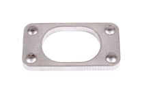 Exhaust manifold plate for oval port stainless steel