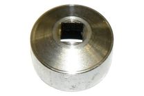 Square hole shaft plug for oil pump drive