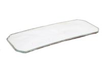 Glass for rear view mirror; curved