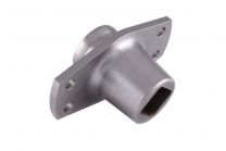 Flange for supercharger drive - square hole