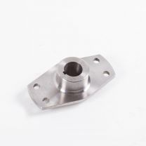 Drive shaft flange for supercharger drive - single key way