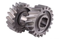 Supercharger rotor gear pair