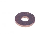 Leather disc for supercharger coupling
