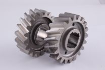 Supercharger rotor gear pair