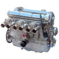 Jaguar LWE engine wide angle carburettors alloy block wet sump