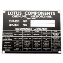 Chassis plate - Lotus Components Cheshunt