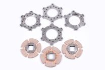 Dry clutch pack - ceramic plates